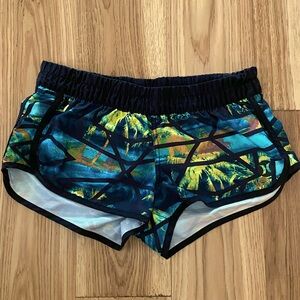 Hurley Boardshorts - Blue Palm Print